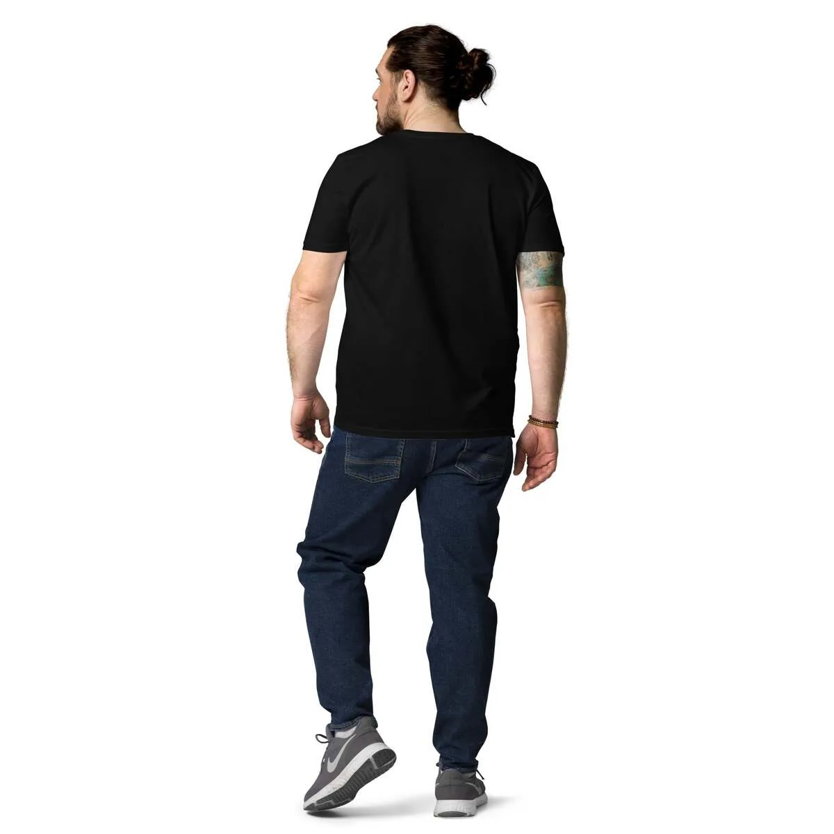 Unisex T-Shirt in Schwarz, Rückseite ohne Print